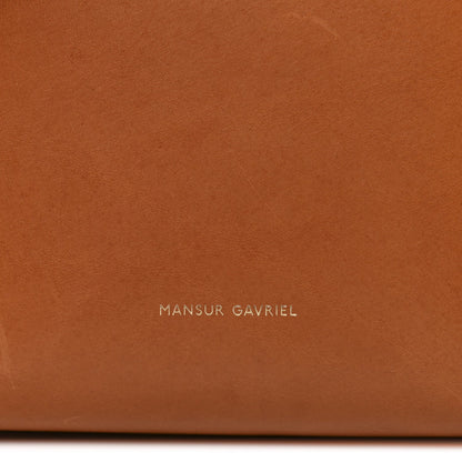 Vegetable Tanned Calfskin Mini Bucket Bag Cammello Rosa