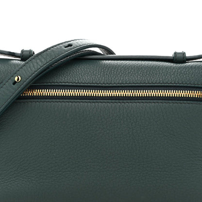 Grained Calfskin L19 Extra Pocket Pouch New Petrolio