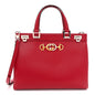 Shibuya Calfskin Medium Zumi Top Handle Bag Hibiscus Red