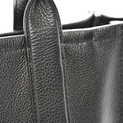 Grained Calfskin Medium The Tote Bag Black