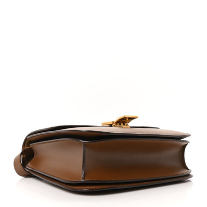 Calfskin Medium Classic Box Flap Bag Light Camel