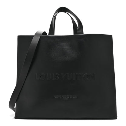 Calfskin Shopper Tote MM Black