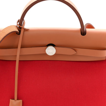 Vache Hunter Toile Herbag Zip 31 PM Rouge Tomate Natural