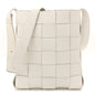 Lambskin Maxi Intrecciato Cassette Messenger Chalk
