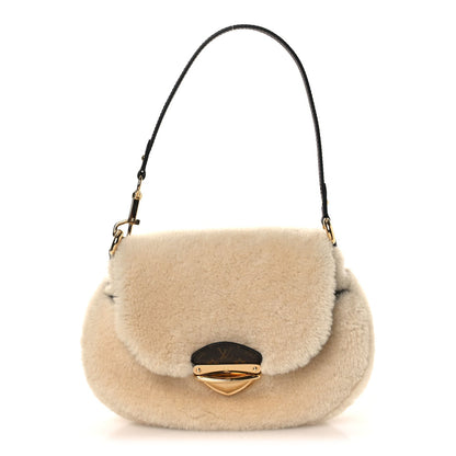 Shearling Monogram Sunset Cream
