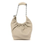 Buttery Nappa Lambskin Small Squeeze Bag Sea Salt