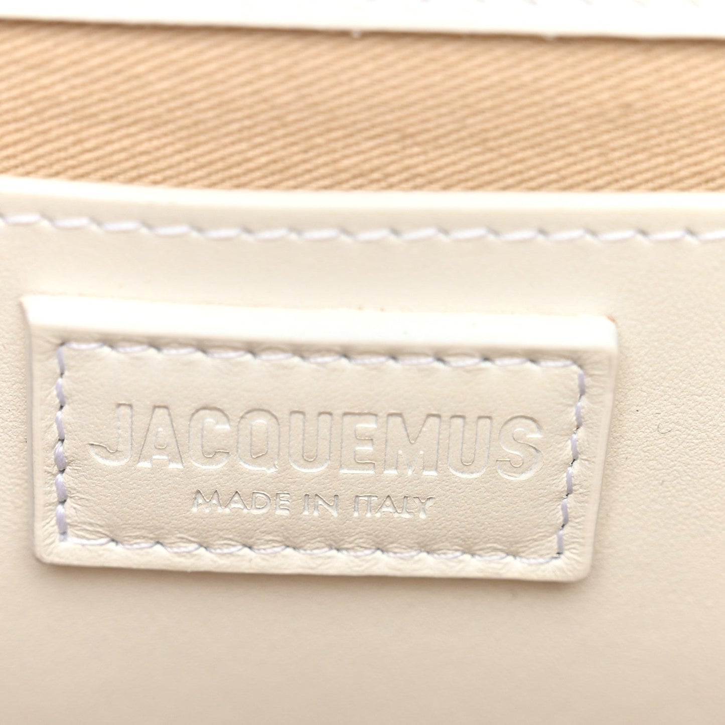 Smooth Calfskin Long Le Grand Bambino Clutch White