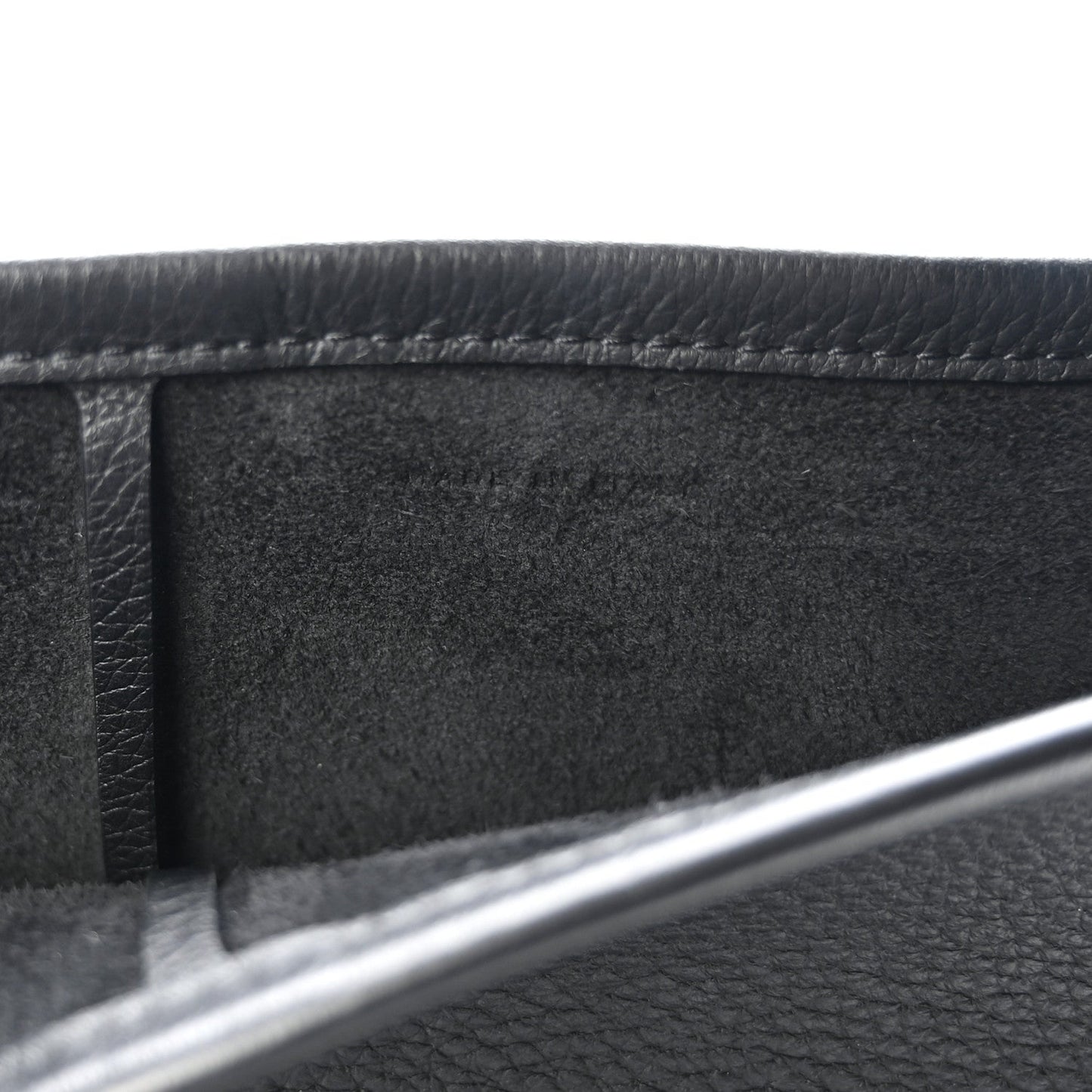 Grained Calfskin Medium N/S Park Tote Black