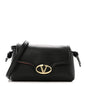 Lambskin Vlogo Mini Crossbody Bag Black
