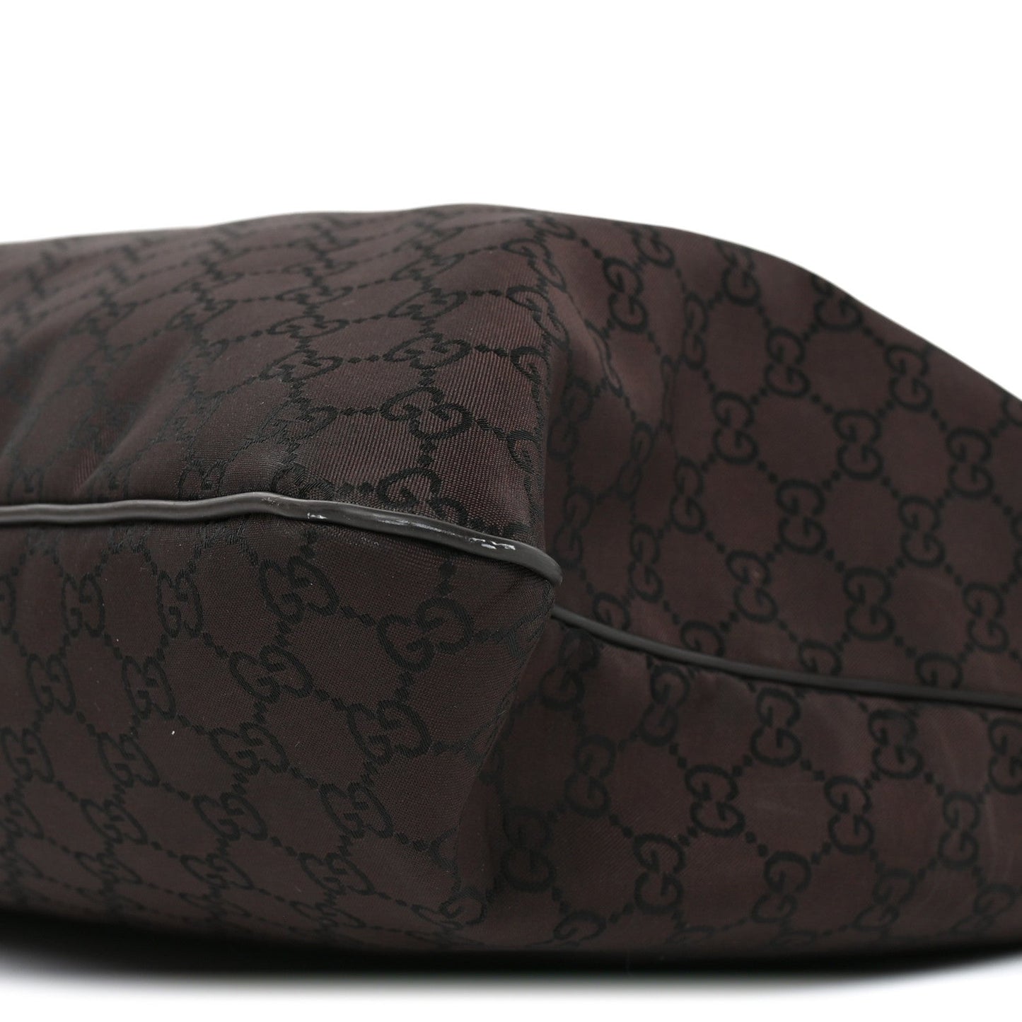 Nylon Monogram Messenger Bag  Dark Brown
