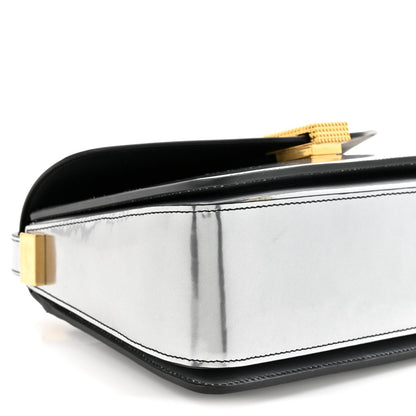 Metallic Calfskin Concerto Bag SIlver