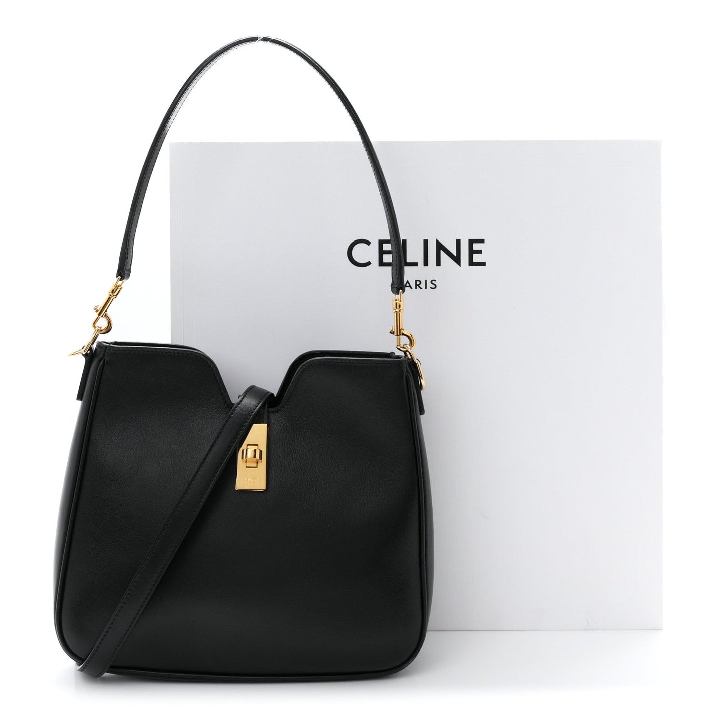 Smooth Calfskin Small Camille 16 Soft Bag Black