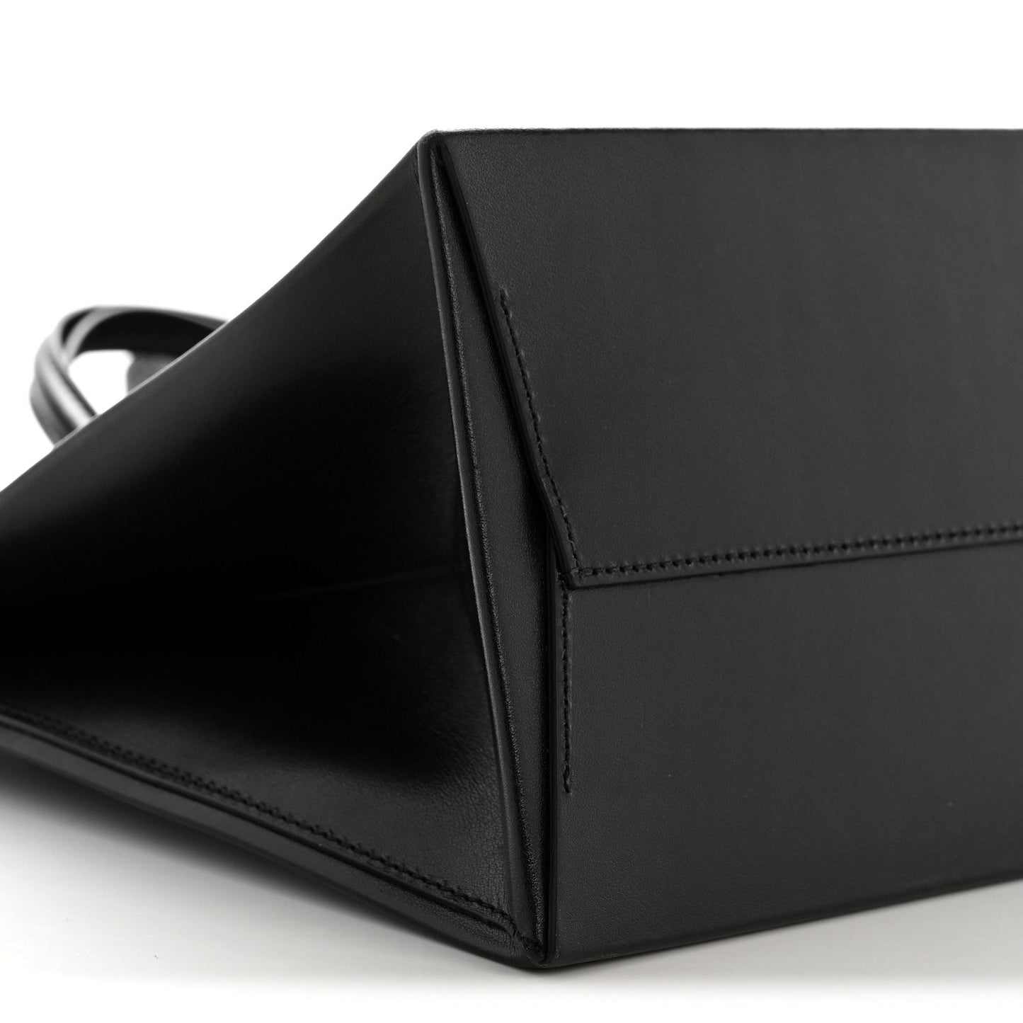Calfskin Medium Box Bag Black