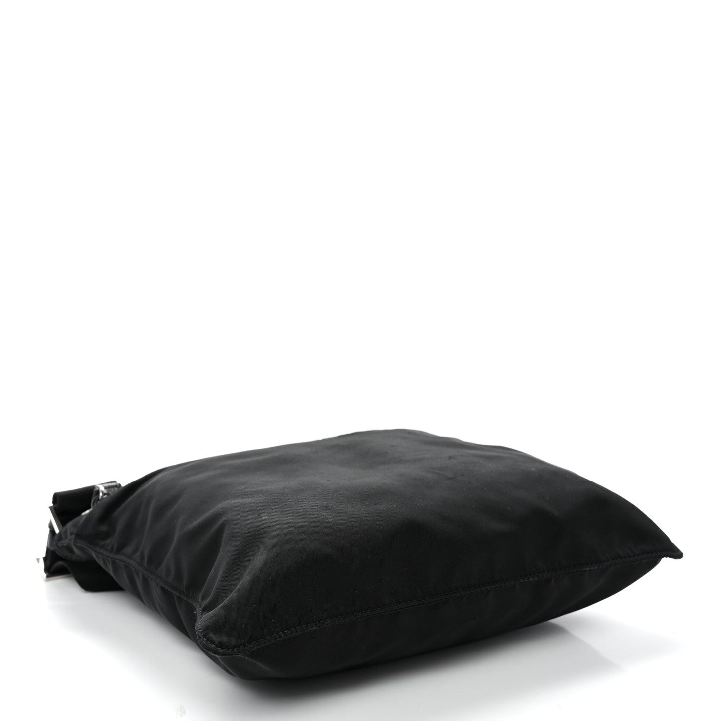 Nylon Vela Flat Messenger Bag Black