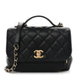 Caviar Quilted Medium Business Affinity Flap Black