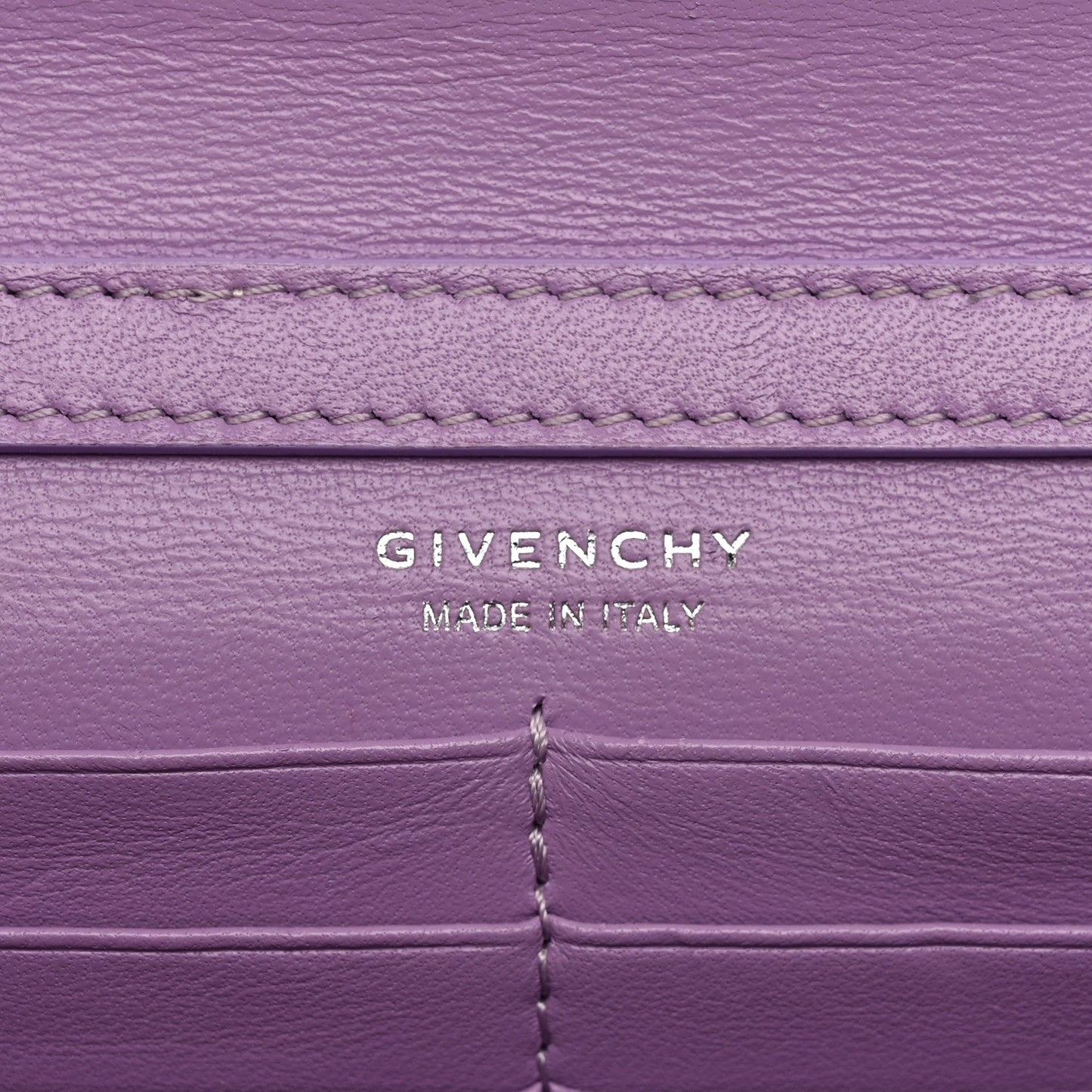 Box Calfskin Gradient Effect 4G Wallet on Chain Mauve