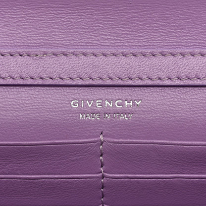 Box Calfskin Gradient Effect 4G Wallet on Chain Mauve