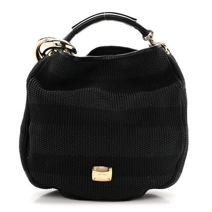 Raffia Large Sky Hobo Black