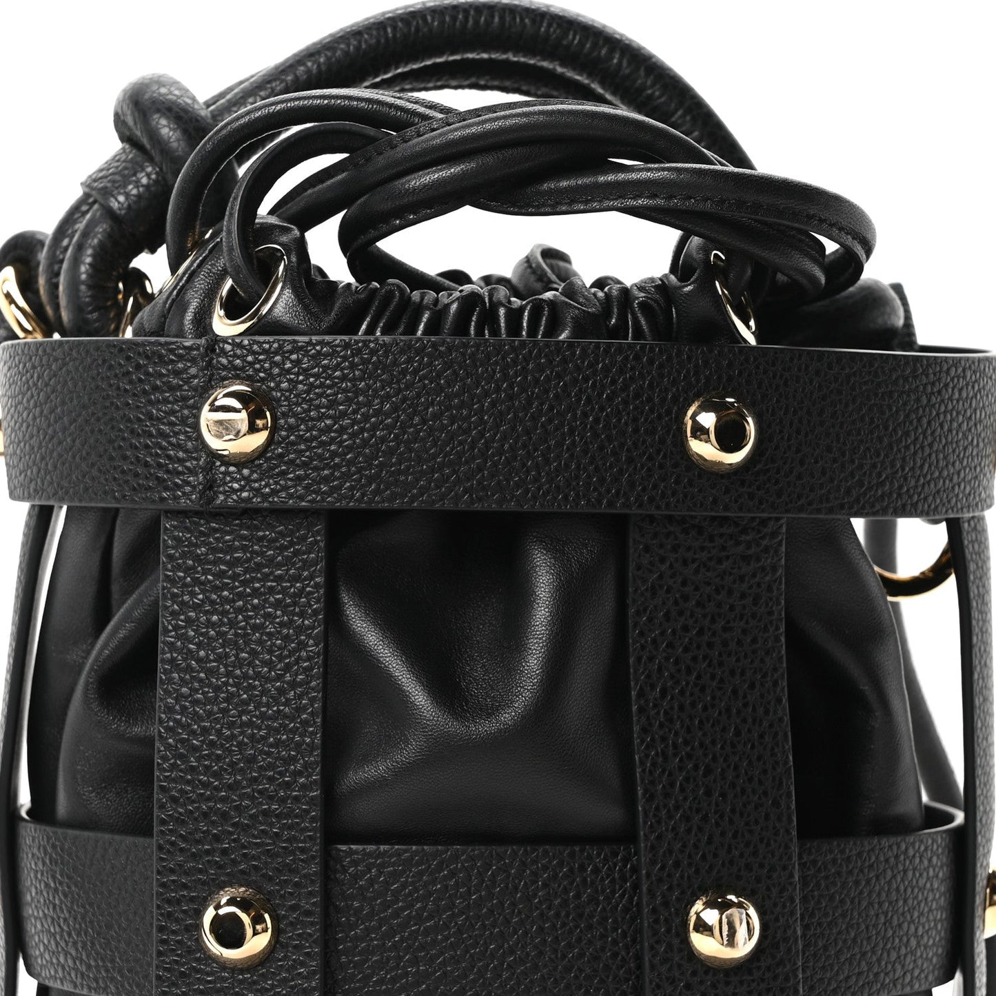Calfskin Cage Bag Black