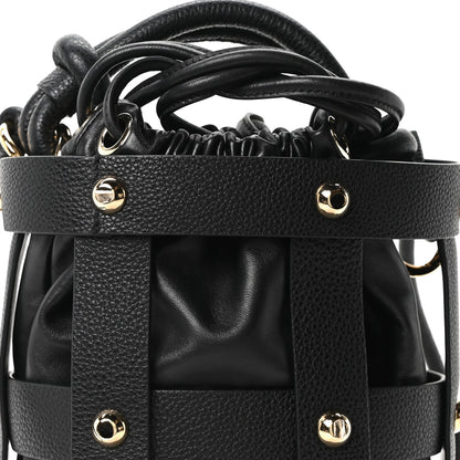 Calfskin Cage Bag Black