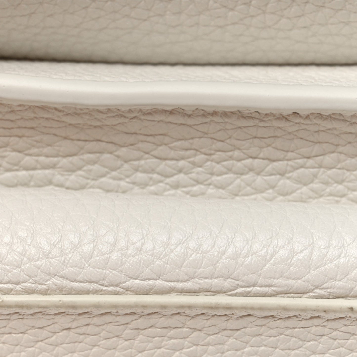 Calfskin Mount Envelope Bag White