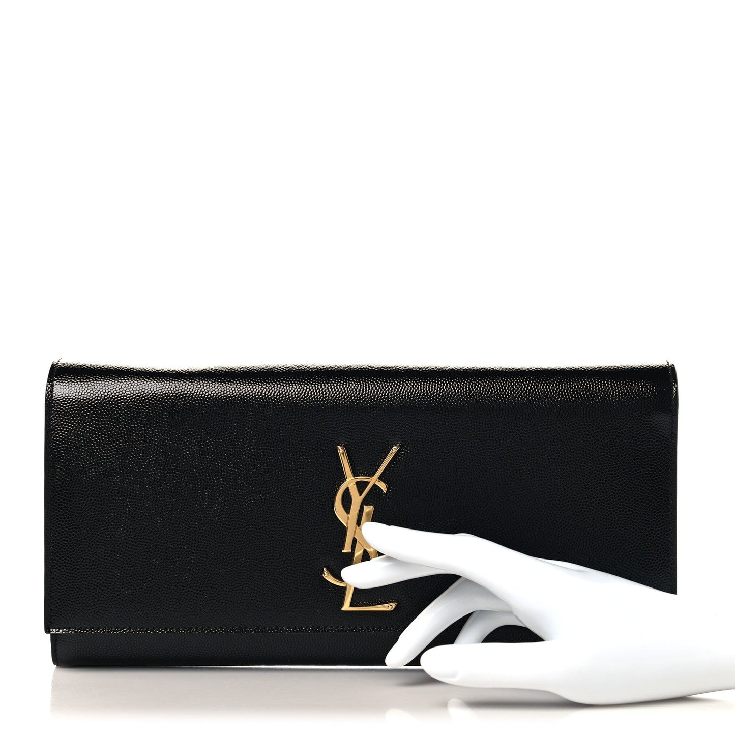 Grain De Poudre Monogram Cassandre Clutch Black