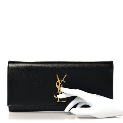 Grain De Poudre Monogram Cassandre Clutch Black