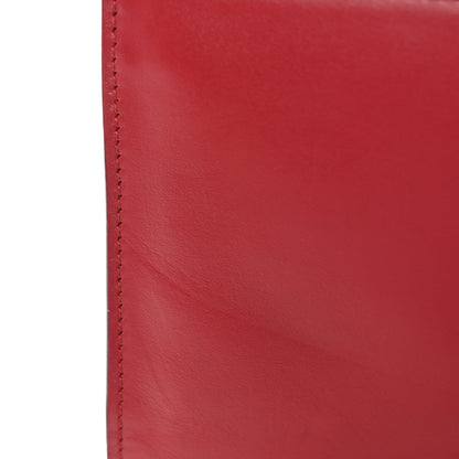 Smooth Calfskin Small Zumi Top Handle Shoulder Bag Hibiscus Red