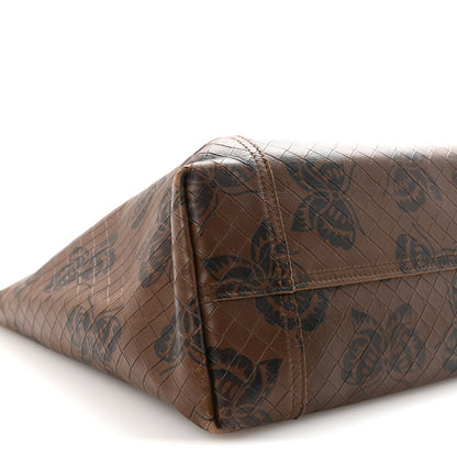 Nappa Intrecciato Butterfly Tote Brown