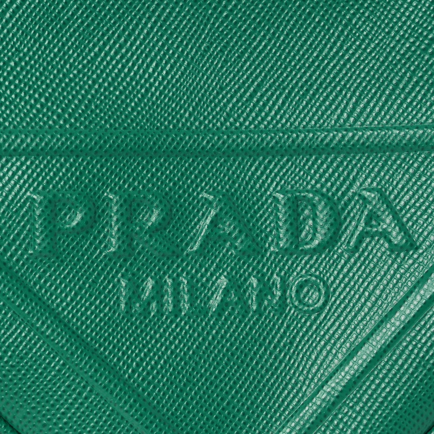 Saffiano Cuir Triangle Logo Embossed Triangle Shoulder Bag Mango