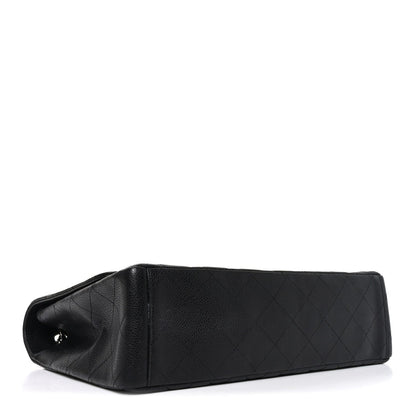Caviar Quilted Maxi Single Flap Black
