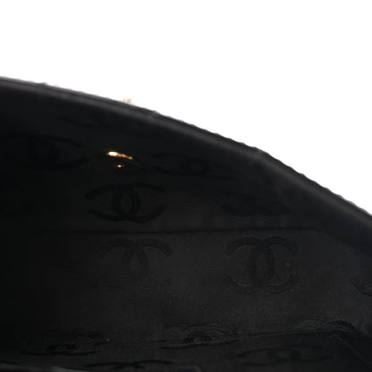 Patent Medium Chocolate Bar Flap Black