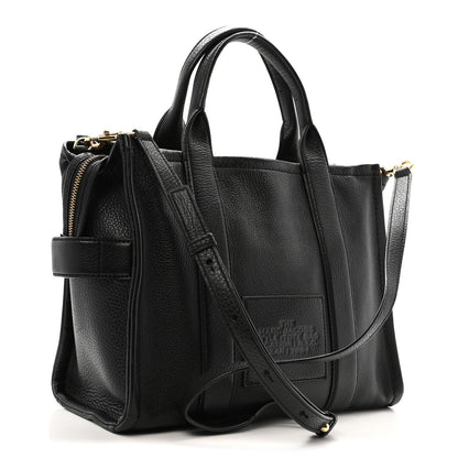 Grained Calfskin Medium The Tote Bag Black