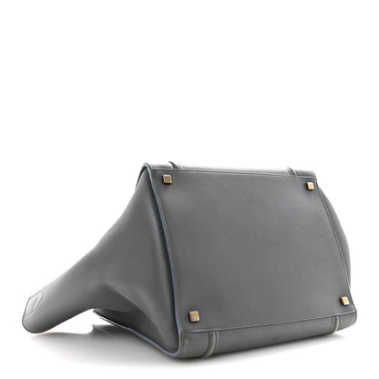 Baby Grained Calfskin Medium Phantom Luggage Kohl