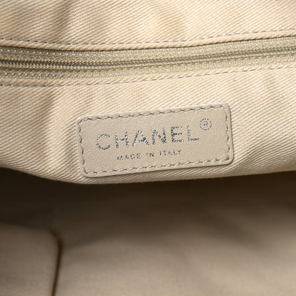 Caviar Stitched CC Pocket Tote White