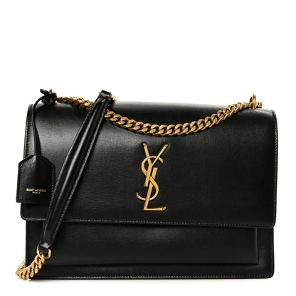 Calfskin Large Monogram Sunset Black