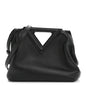 Calfskin Small The Point Triangle Bag Black
