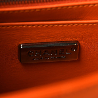 Alligator Mini Rectangular Flap Orange