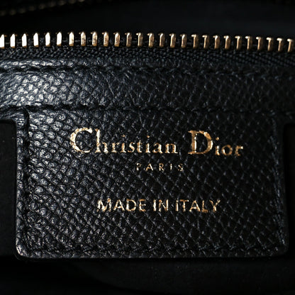 Grained Calfskin Saddle Bag Black