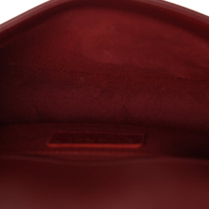 Lambskin Quilted Small Boy Flap Burgundy