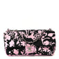 Printed Fabric East West Flap Black Pink