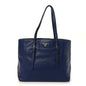 Saffiano Cuir Medium Double Handle Tote Bluette