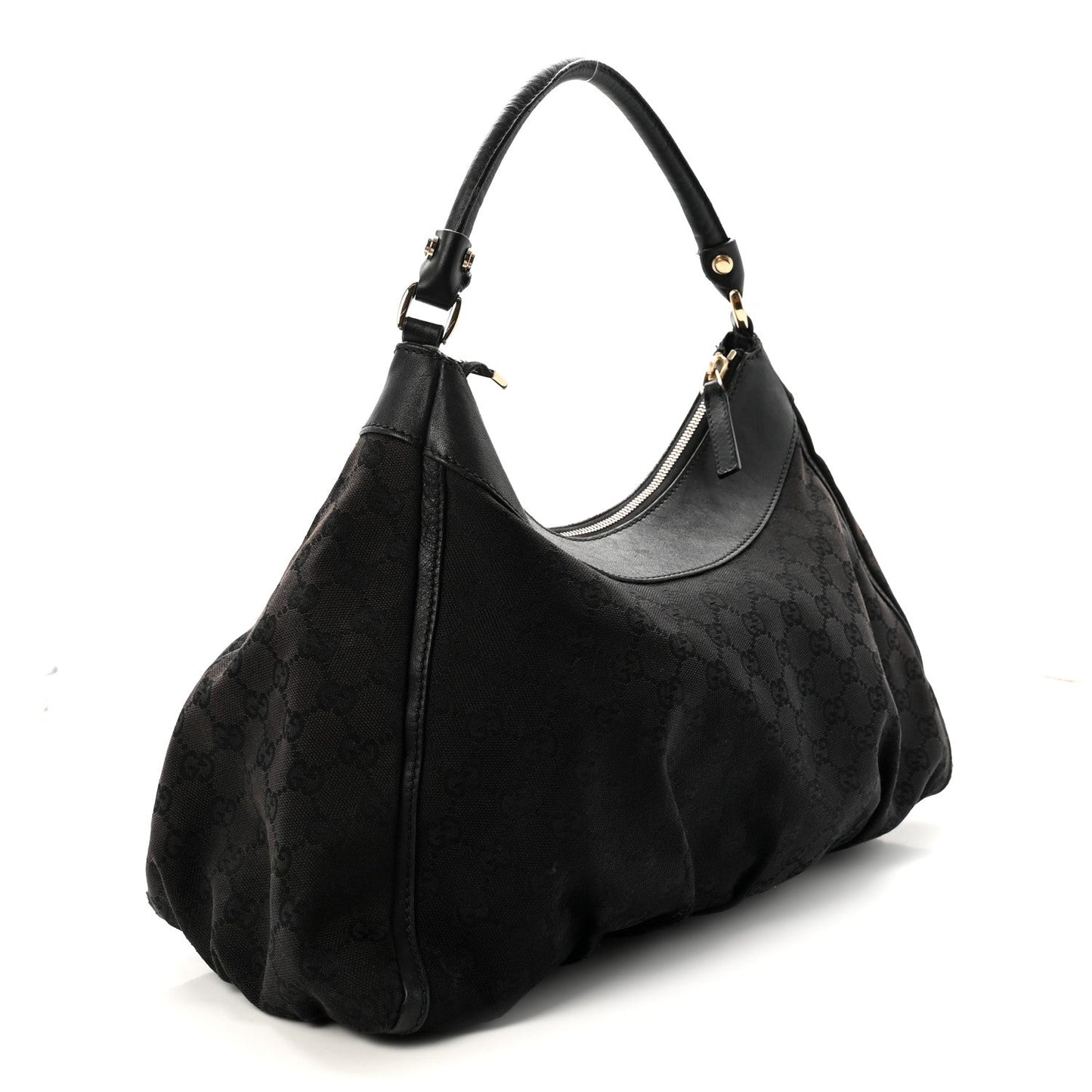 Monogram Large D Ring Hobo Black