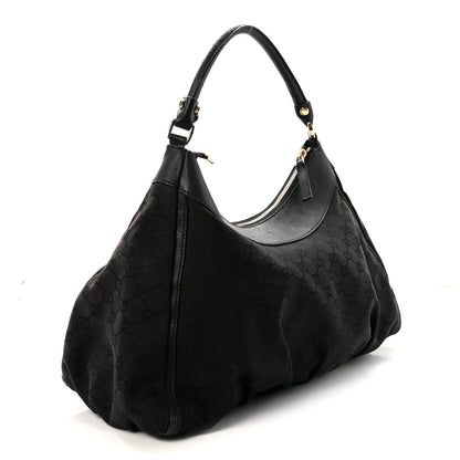 Monogram Large D Ring Hobo Black
