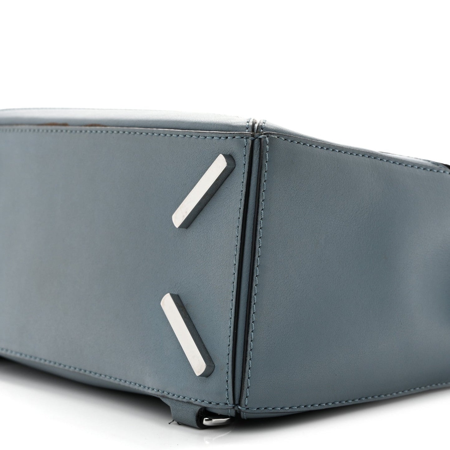 Calfskin Small Puzzle Bag Stone Blue