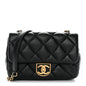 Lambskin Quilted Mini Flap Black