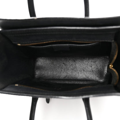 Smooth Calfskin Nano Luggage Black