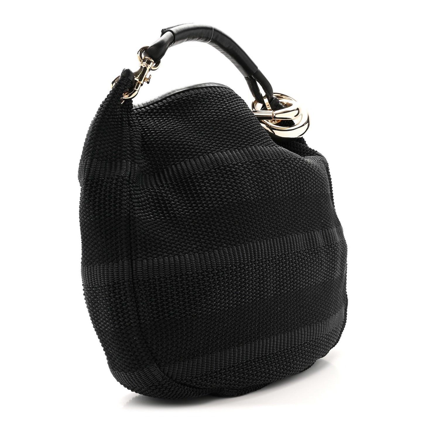Raffia Large Sky Hobo Black