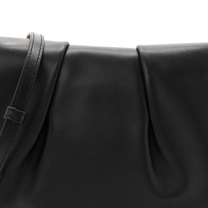 Shiny Nappa Calfskin Paseo Satchel Black