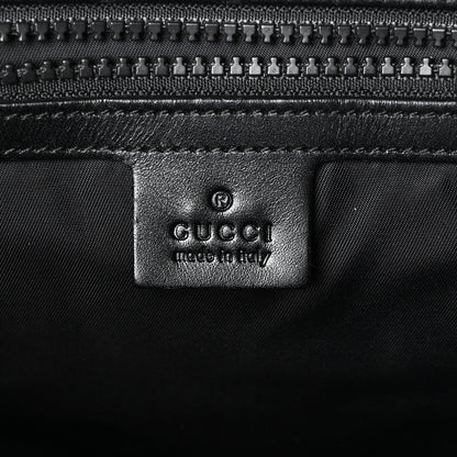 Techno Canvas Web Double Buckle Backpack Black